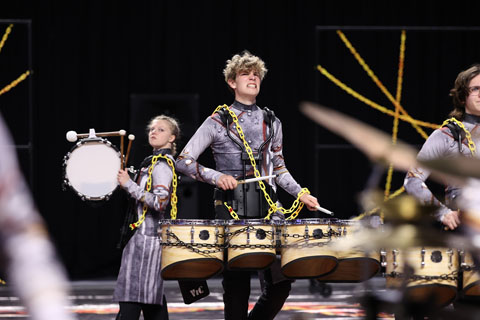 Hewitt-Trussville Indoor Percussion performing